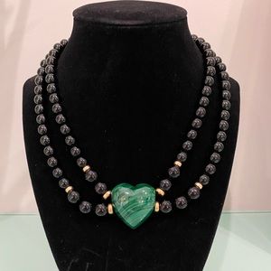 Beaded statement necklace
